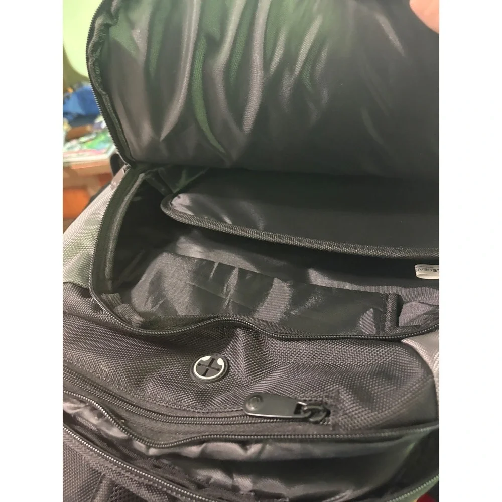 Seville Gear BB-383 Laptop Backpack Black Gray EQIS Cambridge Corporate Tech Bag